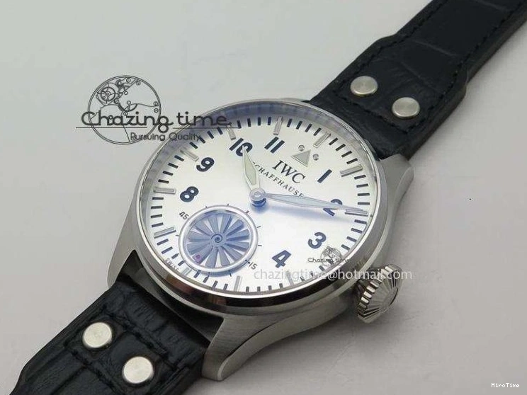 MIROTIME 0524 Big Pilot “Markus Buhler” IW5003 Turbine V6F Best Edition Silver Dial On Leather Strap A Reliable 7315